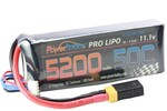 Powerhobby PHB3S520050CXT60APT   5200mAh 11.1V 3S 50C LiPo Battery with Hardwired XT60