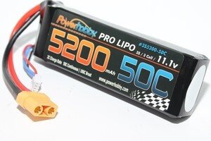 Powerhobby PHB3S520050CXT90   5200mAh 11.1V 3S 50C LiPo Battery w/ Hardwired XT90