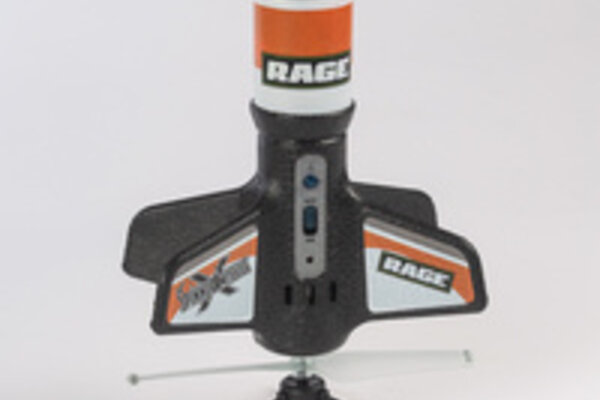 Rage R/C Spinner Missile X - Black Electric Free-Flight Rocket