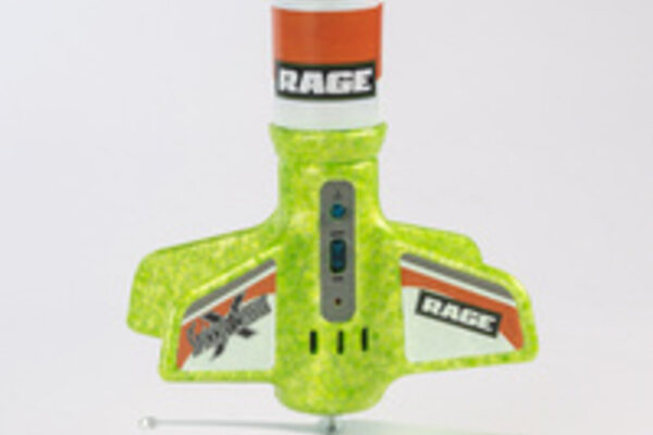 Rage R/C Spinner Missile X - Green Electric Free-Flight Rocket