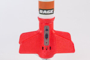 Rage R/C Spinner Missile X - Red Electric Free-Flight Rocket