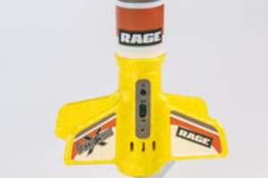 Rage R/C Spinner Missile X - Yellow Electric Free-Flight Rocket