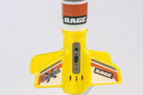 Rage R/C Spinner Missile X - Yellow Electric Free-Flight Rocket