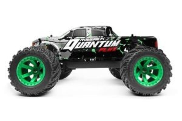 Maverick MVK150203 Quantum MT Flux 80A 1/10 4WD Truck Silver/Green