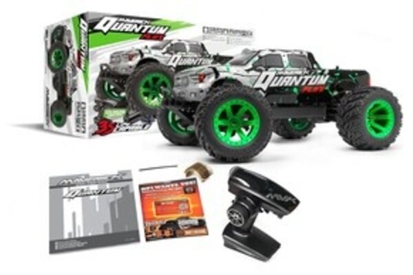 Maverick MVK150203 Quantum MT Flux 80A 1/10 4WD Truck Silver/Green