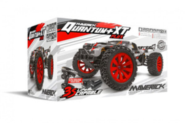 Maverick MVK150301 Quantum+ XT Flux 3S 1/10 4WD Stadium Truck - Red