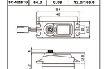 SAVOX SC-1258TG STD SIZE CORELESS DIGITAL SERVO .08/166