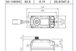 SAVOX HIGH TORQUE DIGITAL SERVO .11/347 @7.4V