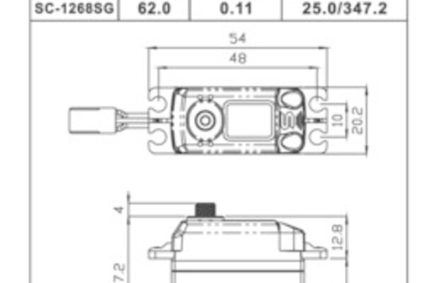 SAVOX HIGH TORQUE DIGITAL SERVO .11/347 @7.4V