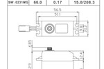 SAVOX SAVSW0231MG  WATERPROOF STD DIGITAL SERVO .15/208