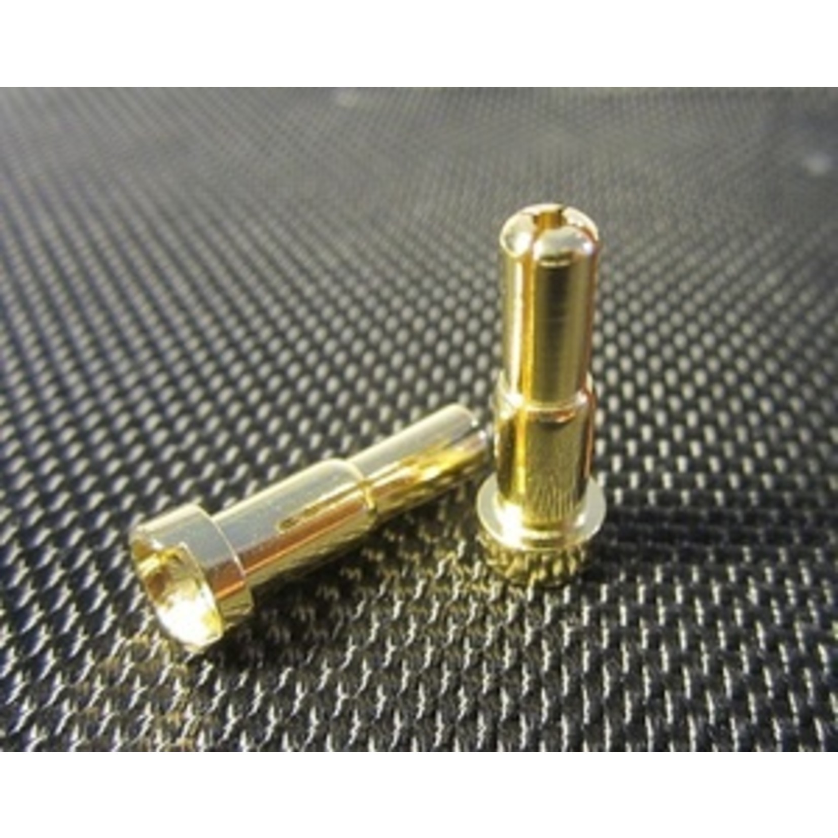 TQ Wire TQW2511   4mm + 5mm Double Male Bullets (pr.) Gold 20mm
