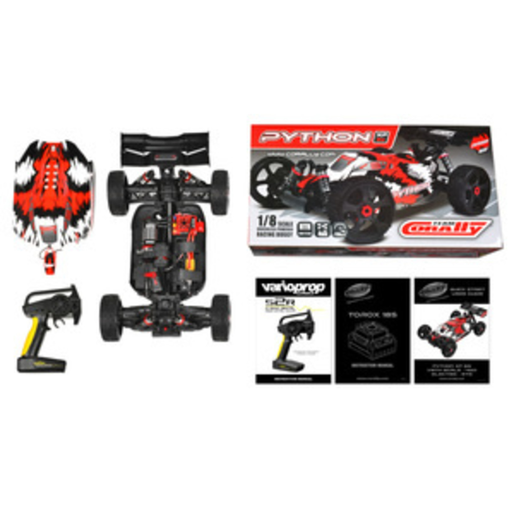 Corally (Team Corally) COR00182 1/8 Python XP 2021 4WD 6S Brushless RTR Buggy (No Battery or Charger)
