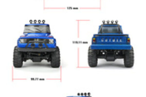 CARISMA MSA-1E 1/24 Scale Coyote Pup 4WD RTR, w/ 2.4 GHz KD Propo Radio
