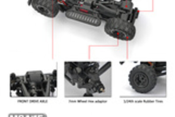 CARISMA MSA-1E 1/24 Scale Coyote Pup 4WD RTR, w/ 2.4 GHz KD Propo Radio