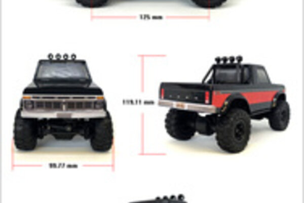 CARISMA CIS81368  MSA-1E 1/24 Scale Ford F-150 4WD RTR