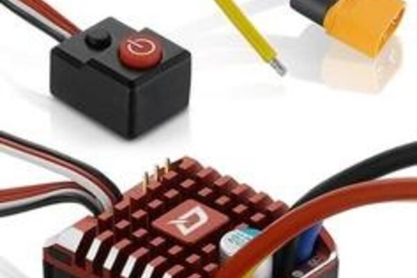 Hobbywing HWI30112750  QUICRUN WP 1080 Rock Crawler Brushed ESC, (2-3S)