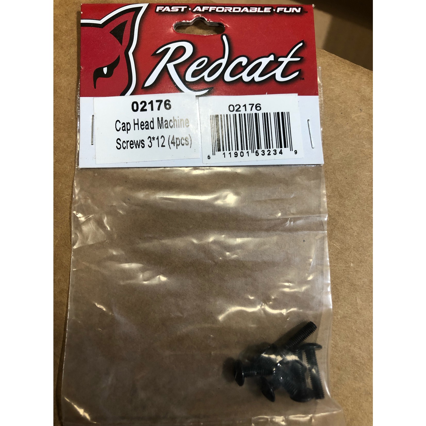 Redcat Racing Cap Head Machine Screws 3*12 (4pcs)