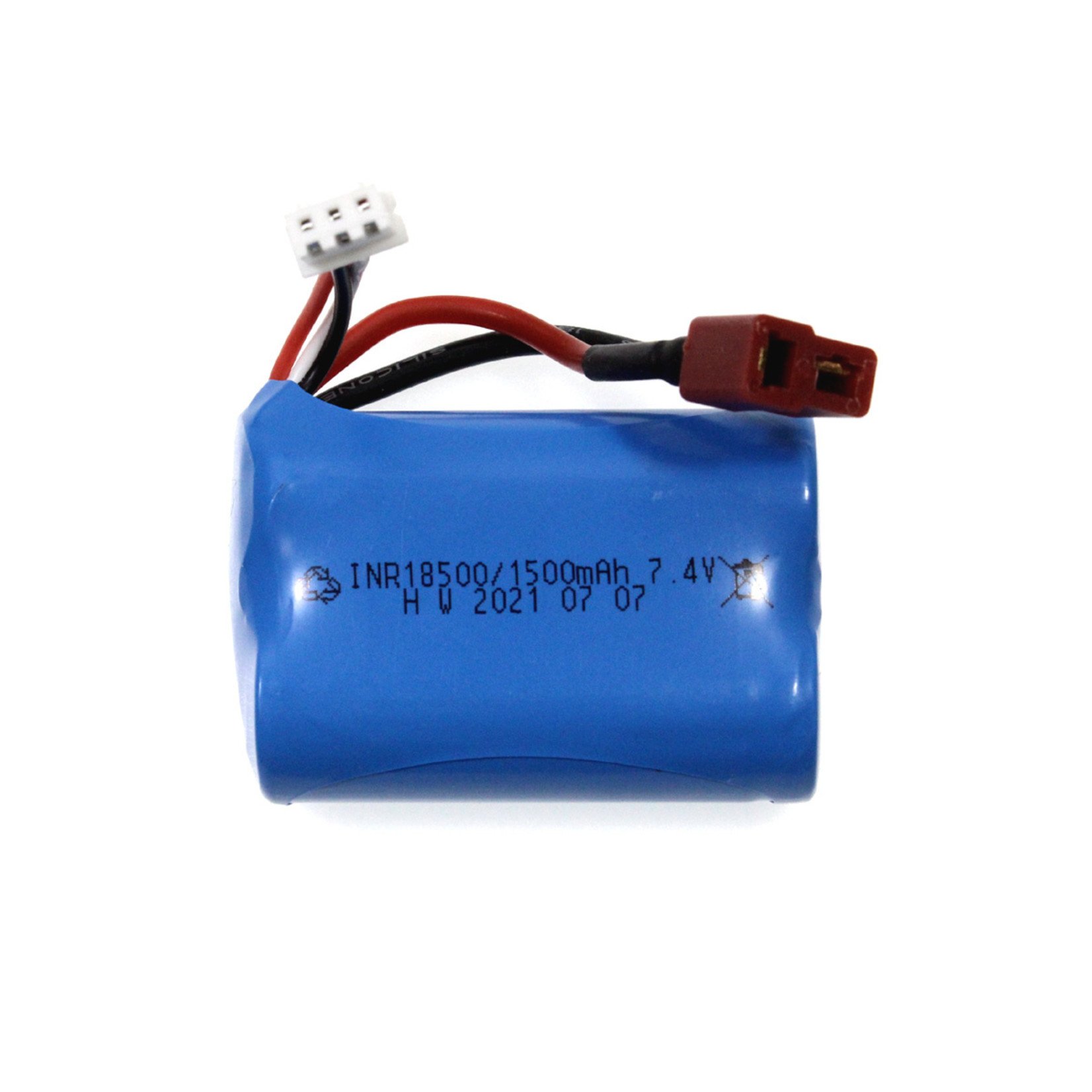Racers Edge Li-Ion 7.4V 1500mAh Battery Pack (TYPE 18500) w/T-Plug for Blackzon Slyder