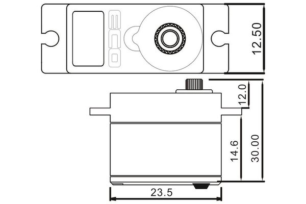EcoPower ECP-640T   640T   13g Waterproof Metal Gear Digital Sub Micro Servo (TRX-4)