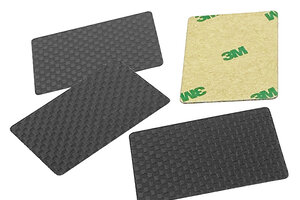 1UP Racing UltraLite Carbon Fiber 1/10 Nitro TC Winglets, 3M Adhesive Backed, 4 Pack