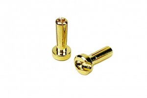 1UP Racing LowPro Bullet Plugs 4mm, 10 Pack