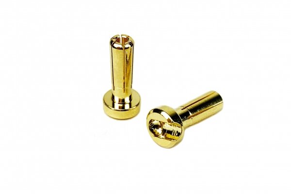1UP Racing LowPro Bullet Plugs 4mm, 10 Pack
