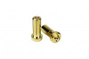1UP Racing LowPro Bullet Plugs, 5mm, 10 Pack