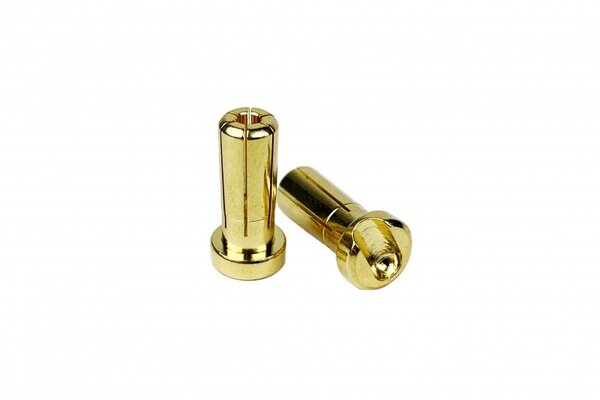 1UP Racing LowPro Bullet Plugs, 5mm, 10 Pack