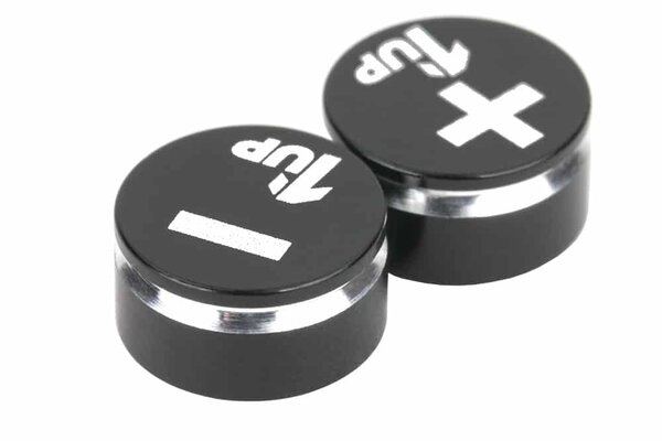 1UP Racing LowPro Bullet Plug Grips, Stealth, 1 Pair