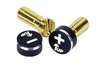 1UP Racing LowPro Bullet Plugs & Grips, 5mm, Stealth