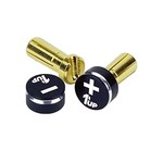 1UP Racing LowPro Bullet Plugs & Grips, 5mm, Stealth