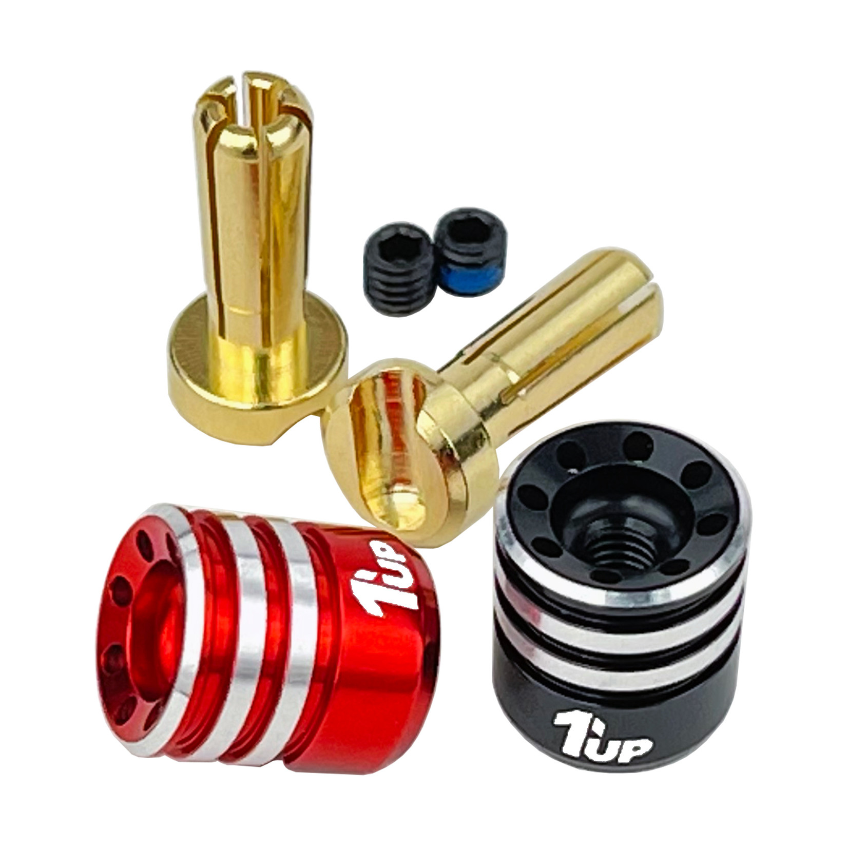 1UP Racing 1UP190435  Heatsink Bullet Plugs & Grips - 4mm