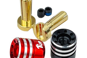 1UP Racing 1UP190435  Heatsink Bullet Plugs & Grips - 4mm