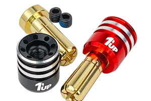 1UP Racing 1UP190436  Heatsink Bullet Plug Connectors & Grips, 5mm
