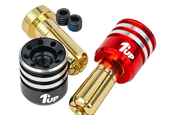 1UP Racing 1UP190436  Heatsink Bullet Plug Connectors & Grips, 5mm