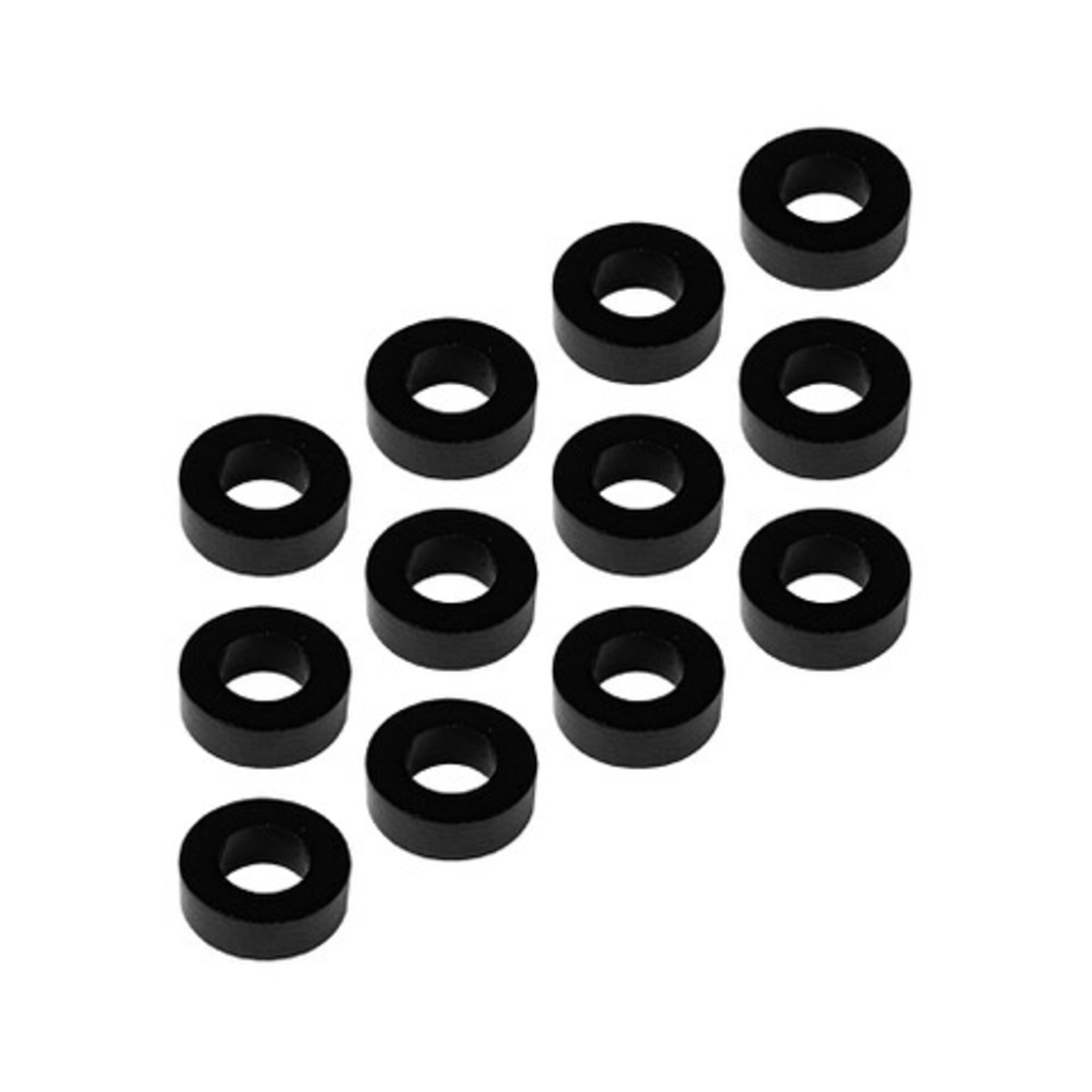 1UP Racing 3x6x2mm Precision Aluminum Shims, Black, 12pcs