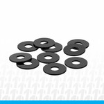 1UP Racing 3x8x0.5mm Precision Aluminum Shims, Black, 10pcs *Special Order Only