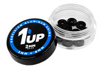 1UP Racing 3x8x2mm Precision Aluminum Shims, Black, 10pcs