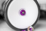 1UP Racing Purple Lockdown M4 Wheel Nuts, 4pcs