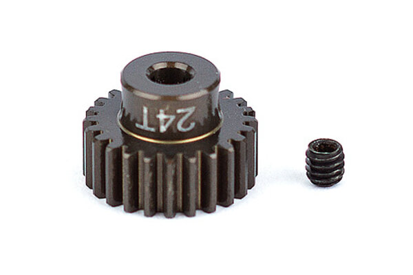 Team Associated FT Aluminum Pinion Gear, 24T 48P, 1/8" shaft