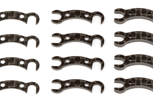 Team Associated TC7.2 FT Camber Link Mount Shims, Graphite