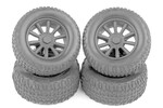 Team Associated SC28 Wheels and Tires Mounted