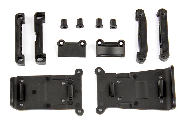 Team Associated Skid Plates and Arm Mounts for Reflex 14T or 14B