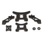 Team Associated Front and Rear Shock Towers & Wing Mounts for Reflex 14T or