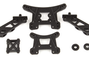 Team Associated Front and Rear Shock Towers & Wing Mounts for Reflex 14T or