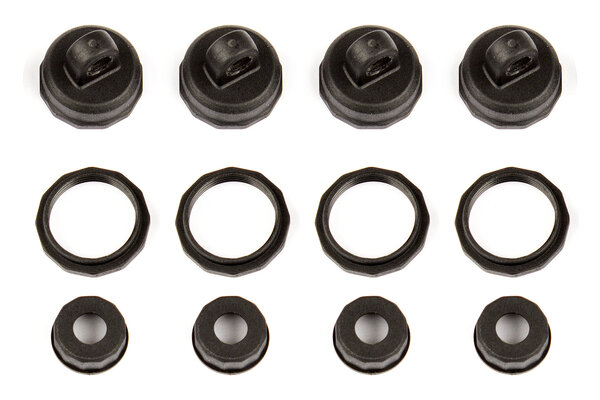 Team Associated Shock Caps and Collars for Reflex 14T or 14B