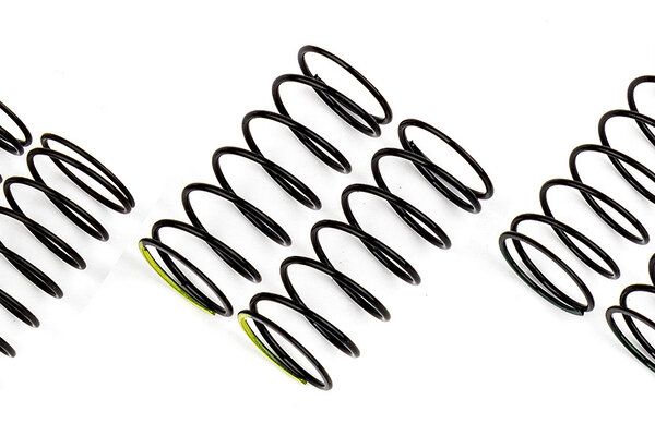 Team Associated FT 10mm Front Spring Set. Green 8.0, black 7.5, yellow 7