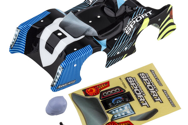 Team Associated NanoSport Blue & Black Body, w/ Decals