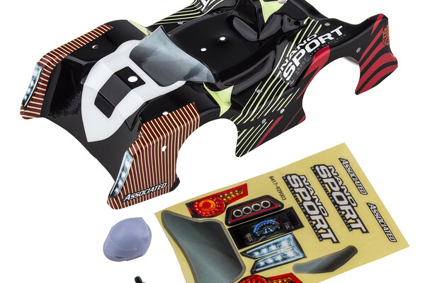 Team Associated NanoSport Red & Black Body, w/ Decals