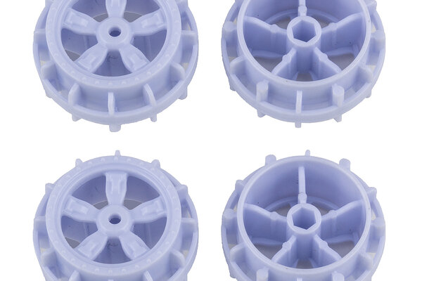 Team Associated NanoSport Wheels, White